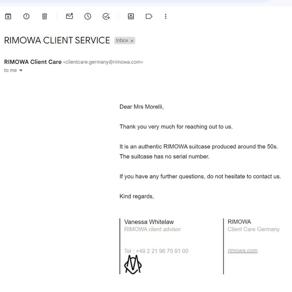 Vintage Rimowa Aluminum Travel Suitcase 1950s - Picture 10 of 10